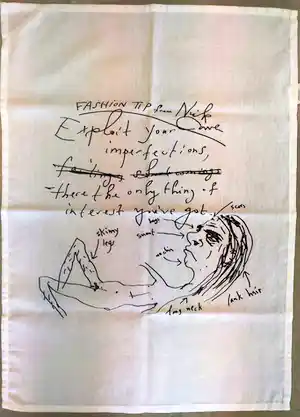 Nick Cave - Fashion Tips (theedoek) verkauft für € 80!