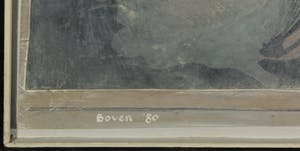 Fred Boven - Gemengde techniek (papier, collage, acryl) op paneel, Zonder titel - Ingelijst kopen? Bied vanaf 1!