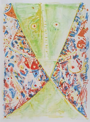 Egill Jacobsen - 'Composition' - Nieuw ingelijst! (Groot) kopen? Bied vanaf 380!