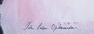 Jan Peter van Opheusden - Olieverf op doek met bladgoud, Omarming - Ingelijst (Groot) kopen? Bied vanaf 350!