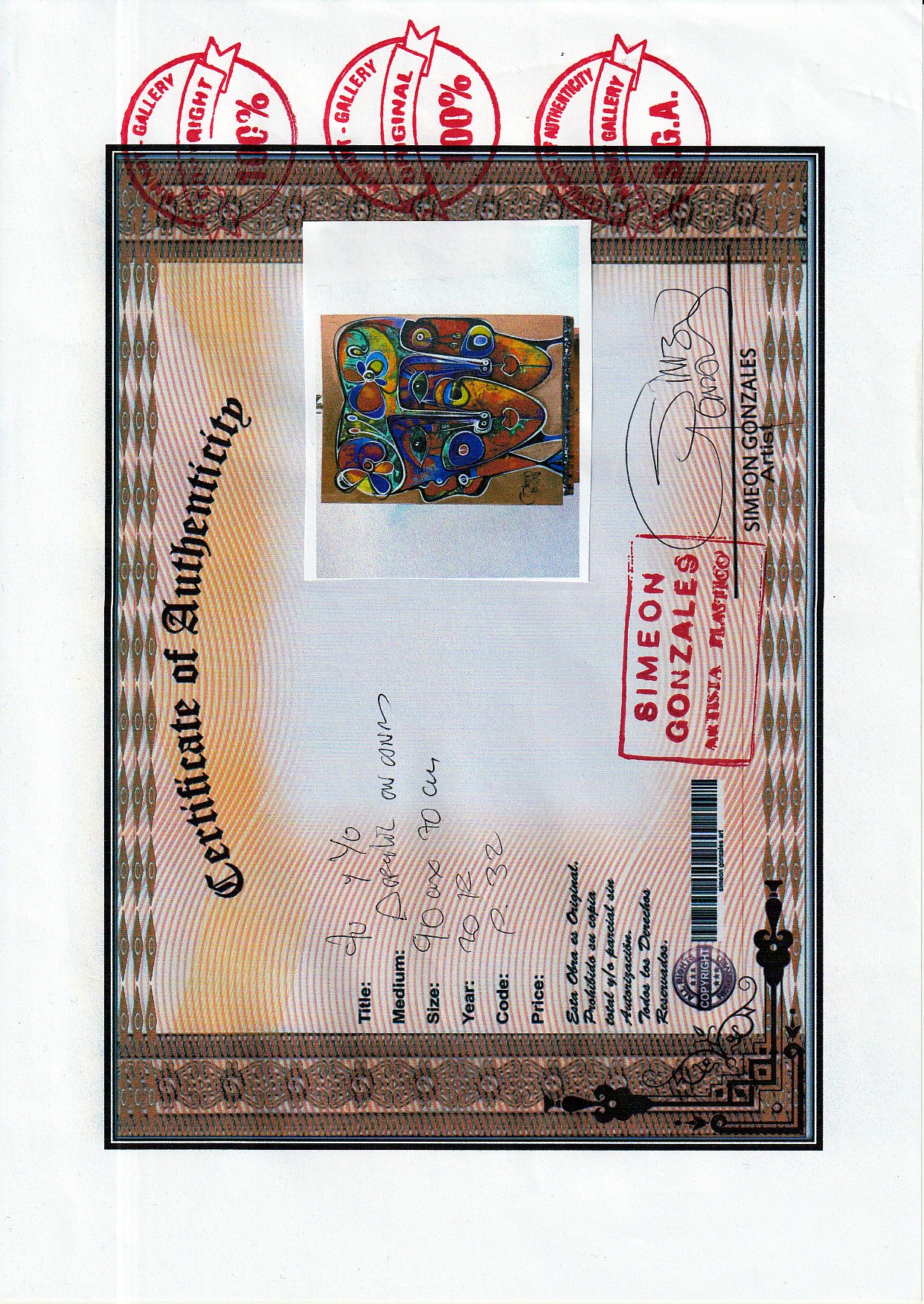 Simeon Gonzales - Tu Y Yo kopen? Bied vanaf 195!