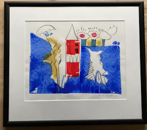 Frank Lengvenius - Uniek werk, ingelijst kopen? Bied vanaf 100!