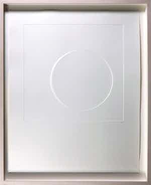 Harry van Kuyk - Reliëfdruk, O (uit het Groot Abecedarium) - Ingelijst verkocht voor € 150!