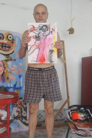 Peter Klashorst - Collage / Gemengde techniek - Handgesigneerd !!! kopen? Bied vanaf 100!