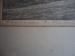 Marius Johannes Janssen - Ets met de Oldehove te Leeuwarden. kopen? Bied vanaf 35!