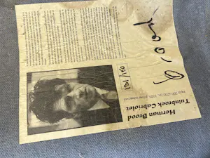 Herman Brood - Tuinbroek Cabriolet vloerkleed kopen? Bied vanaf 500!