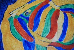 Niet of onleesbaar gesigneerd - keramisch bord gesigneerd K kopen? Bied vanaf 10!