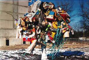 Paul Blanca - Zeer grote foto, Garbage Tree verkocht voor € 1!