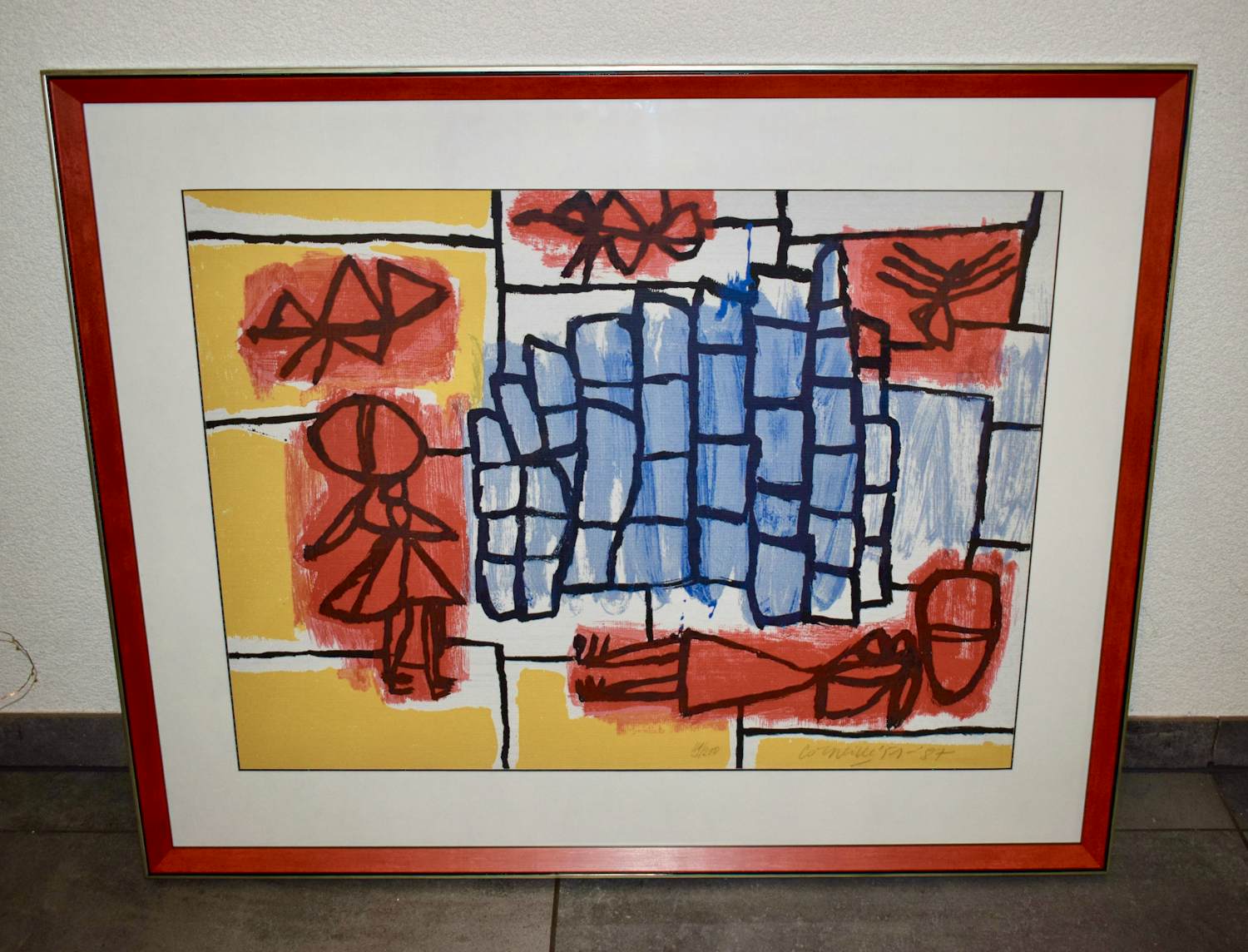 Corneille - Litho - Banlieue Nr. 119 - Geheel nieuw ingelijst Ingelijst verkocht voor € 275!