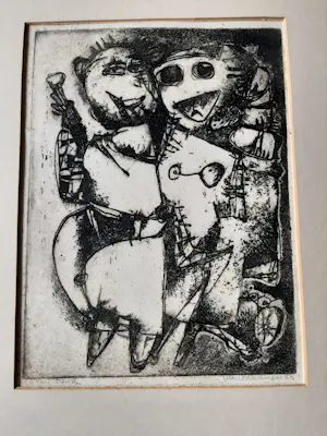 Hans van Draanen - Ets, zonder titel. kopen? Bied vanaf 25!