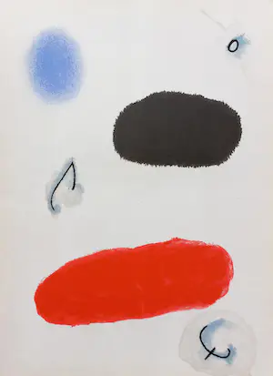 Joan Miro - Abstracte compositie, originele litho (1961) kaufen? Bieten Sie von 60!