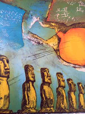 Hans Heijman - De Verwondering 2 - Zeefdruk verkocht voor € 55!