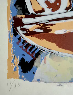 John Lie a Fo - handgesigneerde kleurenzeefdruk | 'Kabra Kapa' | 1988 kopen? Bied vanaf 60!