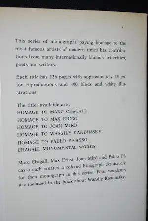 Marc Chagall - dubbelbladige kleurenlitho in prachtige monografie kopen? Bied vanaf 100!