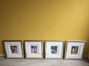 Corneille - 4 stuks prachtig ingelijste Corneille ‘s kopen? Bied vanaf 485!