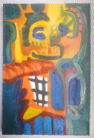 Jan G. van Loon - Cobra. Vrolijke figuur. verkocht voor € 159!