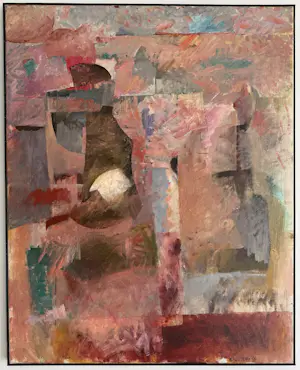 Wil Bouthoorn - olieverf op doek | 'zonder titel' | 1996 (Herkomst nalatenschap Bouthoorn) kopen? Bied vanaf 950!