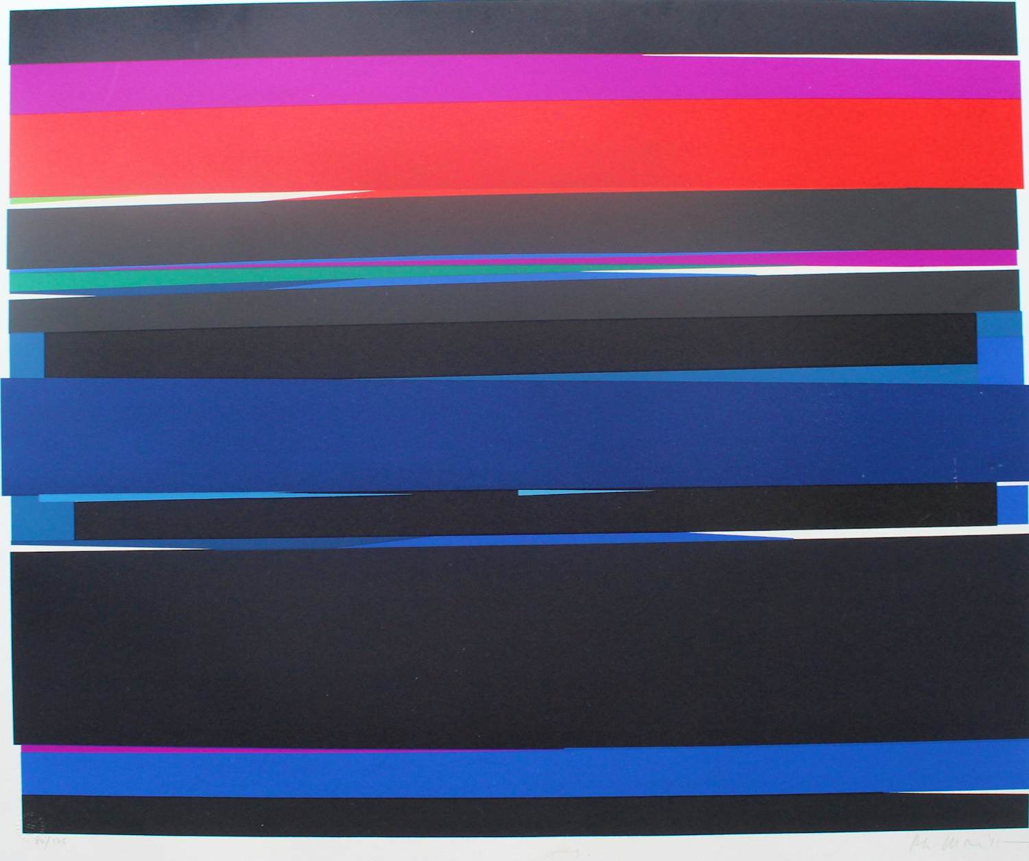 Philippe Morisson - "Distances" - Farbserigraphie - handsigniert - Auflage von 175 kopen? Bied vanaf 120!