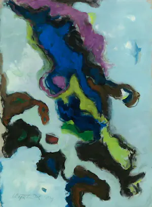 Gerard Schaperkotter - Gouache op papier, Paysage - Ingelijst kopen? Bied vanaf 50!