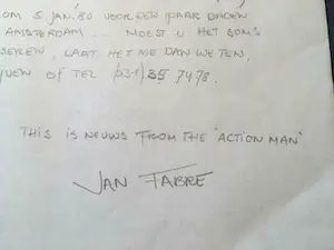 Jan Fabre - Uitgewrongen Art kopen? Bied vanaf 850!