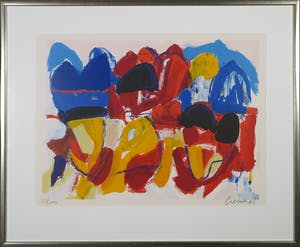 Jan Cremer - Zeefdruk, L'Histoire des coeurs - Ingelijst kopen? Bied vanaf 200!