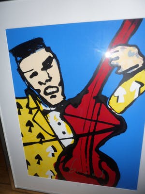 Herman Brood - Zeefdruk, titel. De Cello - ingelijst (Groot) kopen? Bied vanaf 375!
