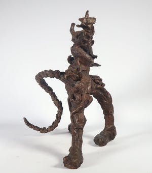 Chris Baaten - Bronzen beeld, Driepoot kopen? Bied vanaf 450!