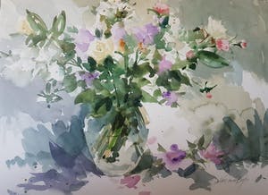 Louis van der Beesen - Vaas met Rozen kopen? Bied vanaf 75!