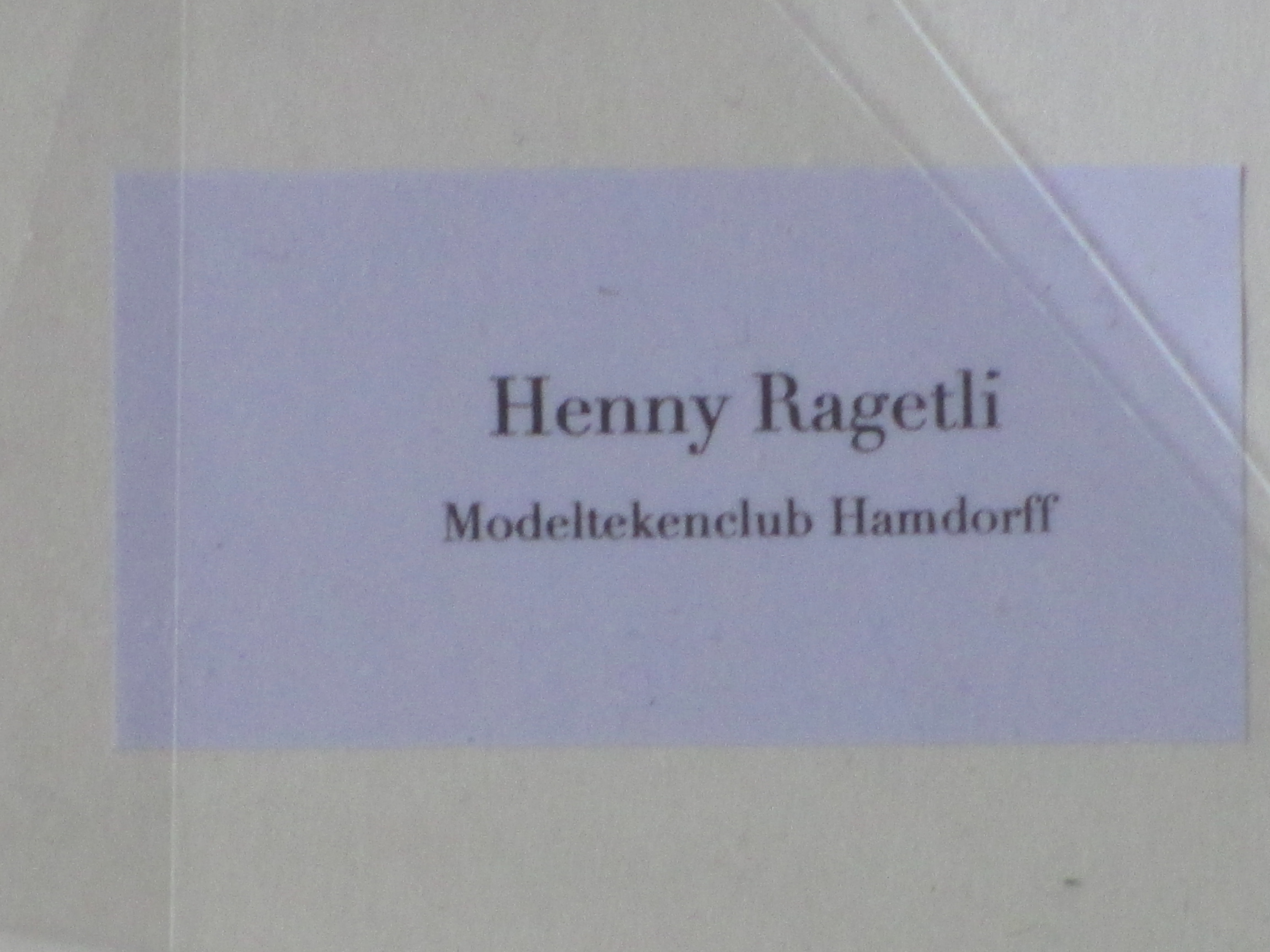 Henny Ragetli - Staand Naakt - Tekening kopen? Bied vanaf 1!