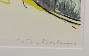 Ton van Kesteren - Zeefdruk, Abstracte voorstelling - Ingelijst kopen? Bied vanaf 1!