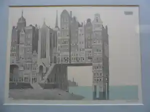 Olav Bijker - Litho, Amsterdam aan Zee vendu pour 40€ !