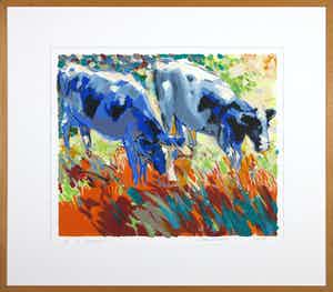 Hans Buenk - Zeefdruk, Springtime - Ingelijst verkocht voor € 35!