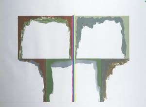 Roy Villevoye - Litho, Geometrische compositie - Ingelijst (Groot) kopen? Bied vanaf 1!