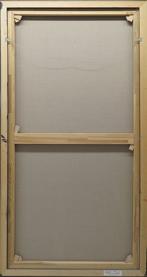 Arty Grimm - Olieverf op doek, Blauwe tulp - Ingelijst (Zeer groot) kopen? Bied vanaf 500!