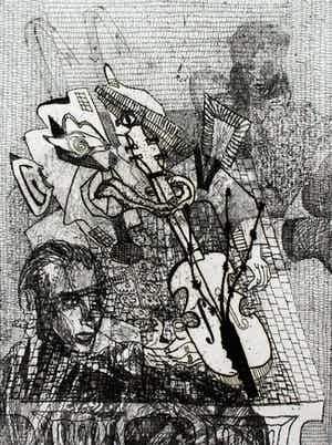 Pieter Drift - Ets: Sex & Violins(E)- 1990 verkocht voor € 49!