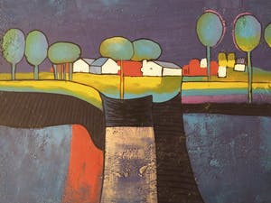 Berend Pasman - Surrealistisch landschap kopen? Bied vanaf 180!