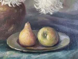 Pieter Johannes Tol - Bloemstilleven van Chrysanten in een pot. kopen? Bied vanaf 125!