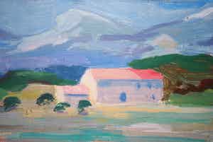 Alphons Winters - La Crau, Provence, 1958 - schilderij verkocht voor € 50!