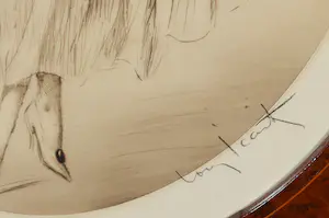 Louis Icart - Ets en aquatint, Vrouw met vogelkooi - Ingelijst kopen? Bied vanaf 250!