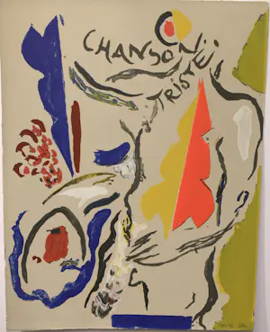 Marijke de Vries - Chanson Triste - Zeefdruk - Abstract - Oplage 02/80 kopen? Bied vanaf 100!