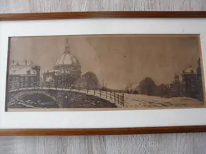 Cornelis Brandenburg - Ets - Koepelkerk, Amsterdam kopen? Bied vanaf 40!