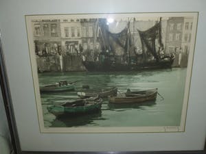 Roger Hebbelinck - Havenzicht en Goes,gehandtekend en genummerd in potlood. kopen? Bied vanaf 25!