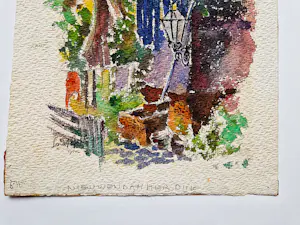 Rein Snapper - een mooie Aquarel "huis aan de Nieuwendammerdijk Amsterdam" - gesigneerd kopen? Bied vanaf 45!