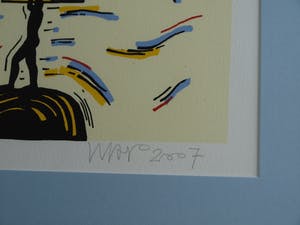 Hans Wap - Ingelijste zeefdruk , Nieuwe woning - 2007 – oplage 60 ex. kopen? Bied vanaf 45!