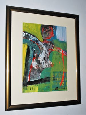 George Struikelblok - gemengde techniek 2012 - mooi ingelijst kopen? Bied vanaf 75!