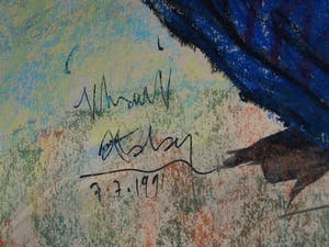 Muhammed Bilgehan Atalay - Pastel , “Zittende vrouw” – Groot - 1991 kopen? Bied vanaf 1!