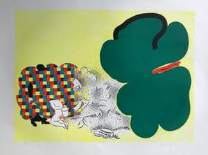 Henk Huig - Fraaie zeefdruk uit 1968 - Gesigneerd - Zonder lijst - 5/55 kopen? Bied vanaf 25!