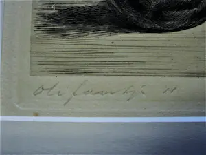 Frans IJserinkhuijsen - Hele mooie droge naald Ets uit 1940 "Olifantje" - potloodgesigneerd kopen? Bied vanaf 47!