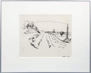 Piet Snoeren - Pentekening, Grasoppervlakte kopen? Bied vanaf 1!