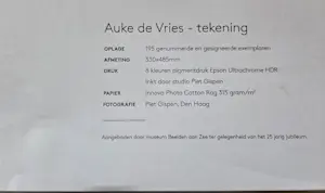 Auke de Vries - Tekening (zonder titel) kopen? Bied vanaf 195!